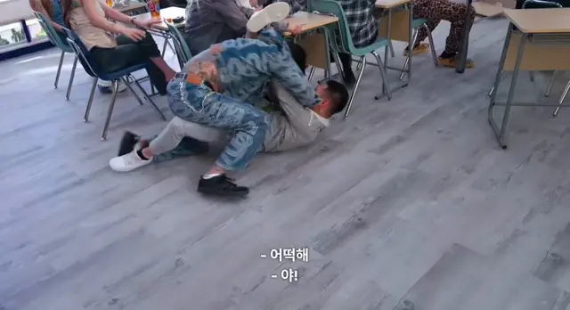 불량연애2 남출들 개싸움 나니까 피지컬압살하는 흑인보안관나온거 ㅈㄴ웃김