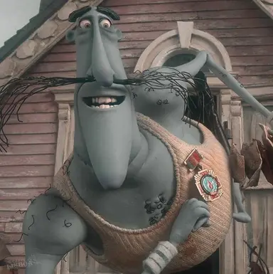 세계관 자체가 워낙 독특해서 보빈스키 아저씨는 왜 피부가 파란색인지 한번도 고찰해본 적이 없는데 오늘 관람하다가 문득 이런 생각이 들었음 그래서 찾아봤더니 체르노빌 오염지대 청소한 사람들에게 나눠주던 훈장이래서 의문이 풀림 코렐라인에 이런 디테일이 숨겨져 있는 줄은 몰랐어 넘 충격