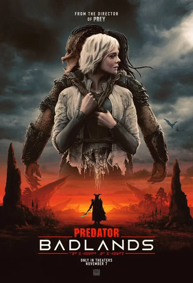 <프레데터: 죽음의 땅(Predator: Badlands)>
굉장히 재밌게 봤다. 1편과 2편에 있던 신비감이 사라진 건 아쉽지만, 그만큼 더 풍부한 세계관을 구축해 준다. 조금 전형적인 이야기가 된 듯한 느낌도 있지만,  매력적인 캐릭터와 흥미진진한 사건사고가 있으니 충분히 할 만큼 했다고 생각한다.