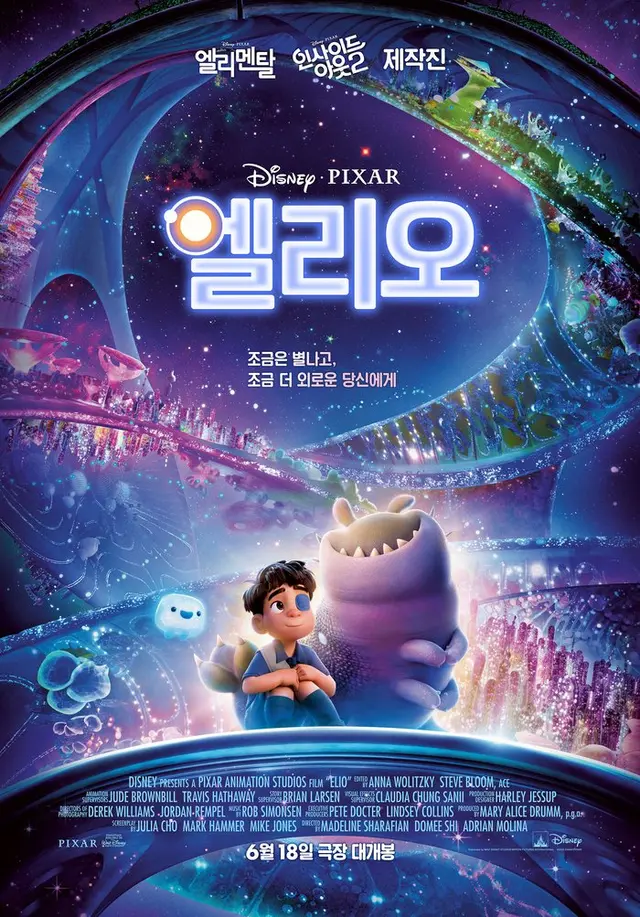 엘리오 보고옴!
솔직히 1년에 한번씩 나오는 그 픽사 스토리 성장 영화 그 자체 딱히 엄청 특별한건 없다 캐릭터들이 귀엽긴 하지만 너무 뻔한 진행인것같음...
아무도 나를 이해해주지 않는것같고 이 넓은 우주에 내가 혼자인듯한 기분이 들때 보기 좋을것같다
자폐아와 가족을 위해 만든 영화인듯?