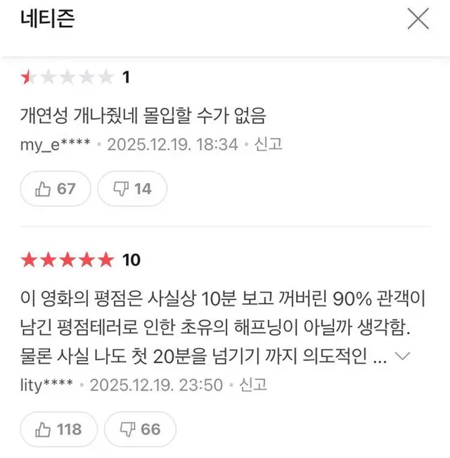 얼마나 폐급인지 구경하러갔는데 평점이 신기함