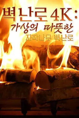 벽난로 4K: 가상의 따뜻한 자작나무 벽난로