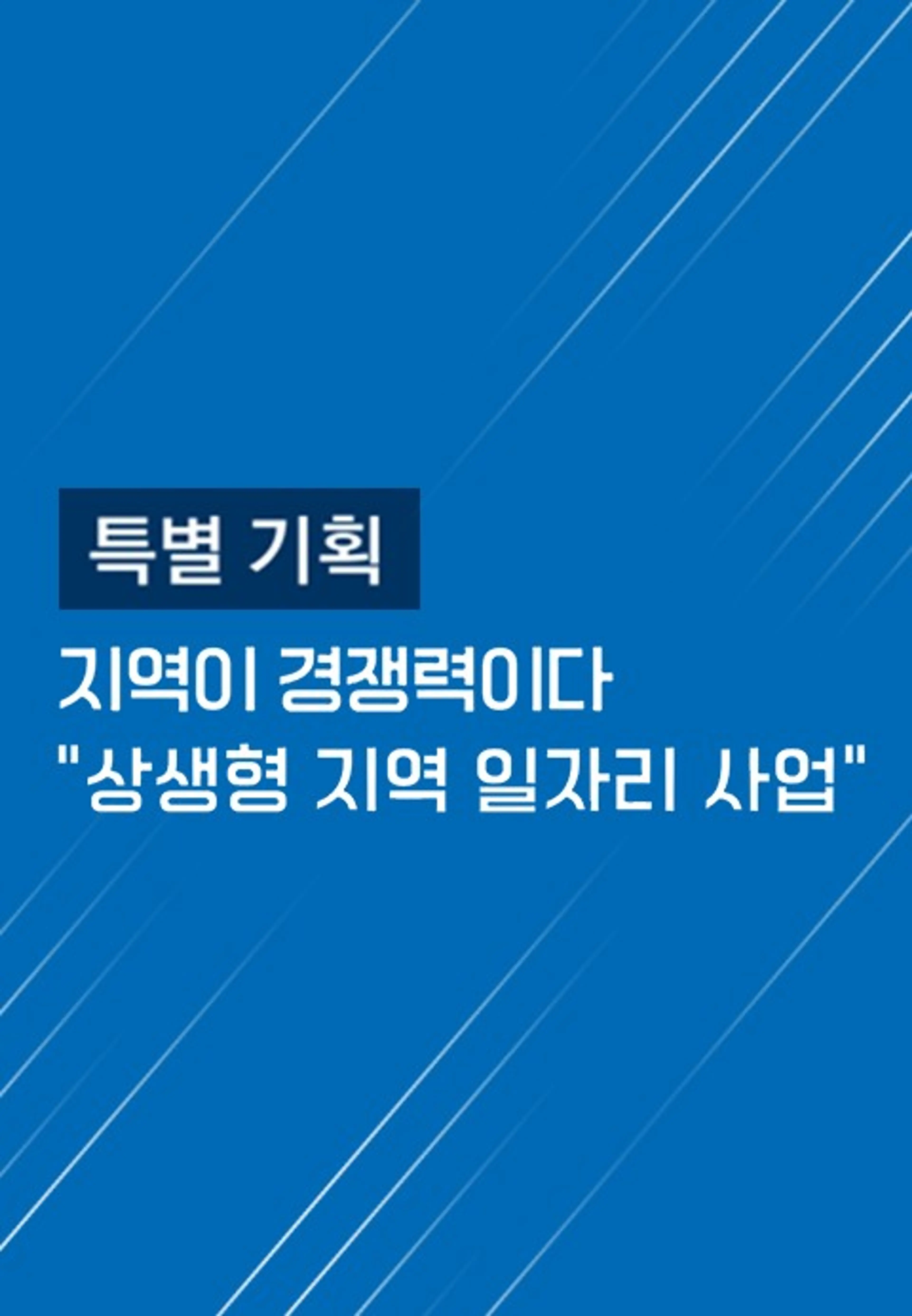 지역이 경쟁력이다 상생형 지역 일자리