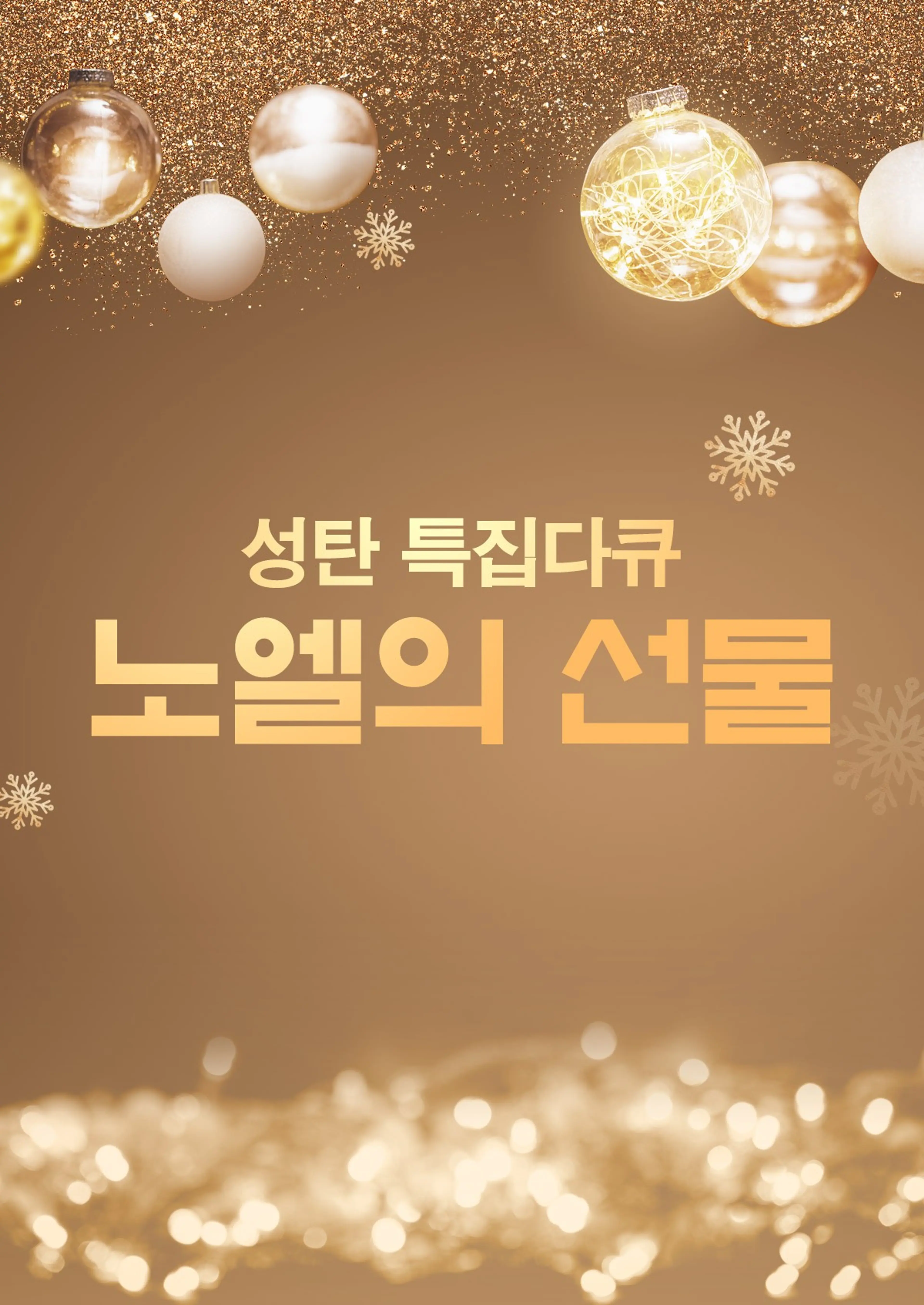 성탄 특집다큐 노엘의 선물