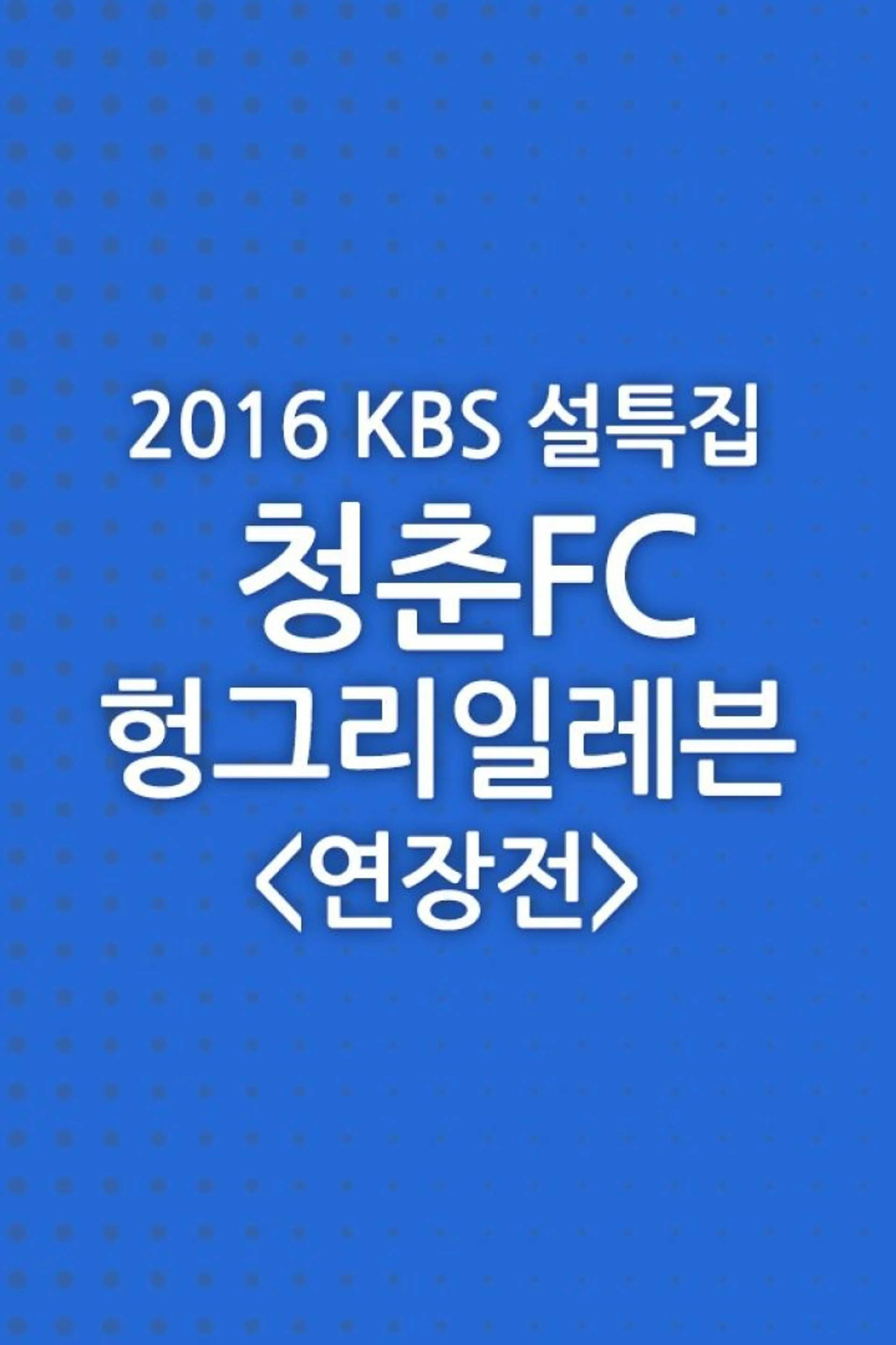 특집 다큐 청춘 FC 헝그리 일레븐 연장전