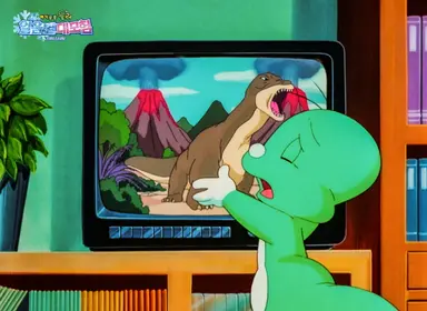 달밤에 나타난 도우너('아기공룡 둘리 : 얼음별 대모험 리마스터링 ...